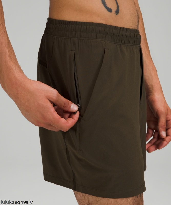 Lululemon Deutschland DELULU861 | Pace Breaker Linerless Short 5 Dunkeloliv